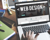 Website being successfully designed by expert